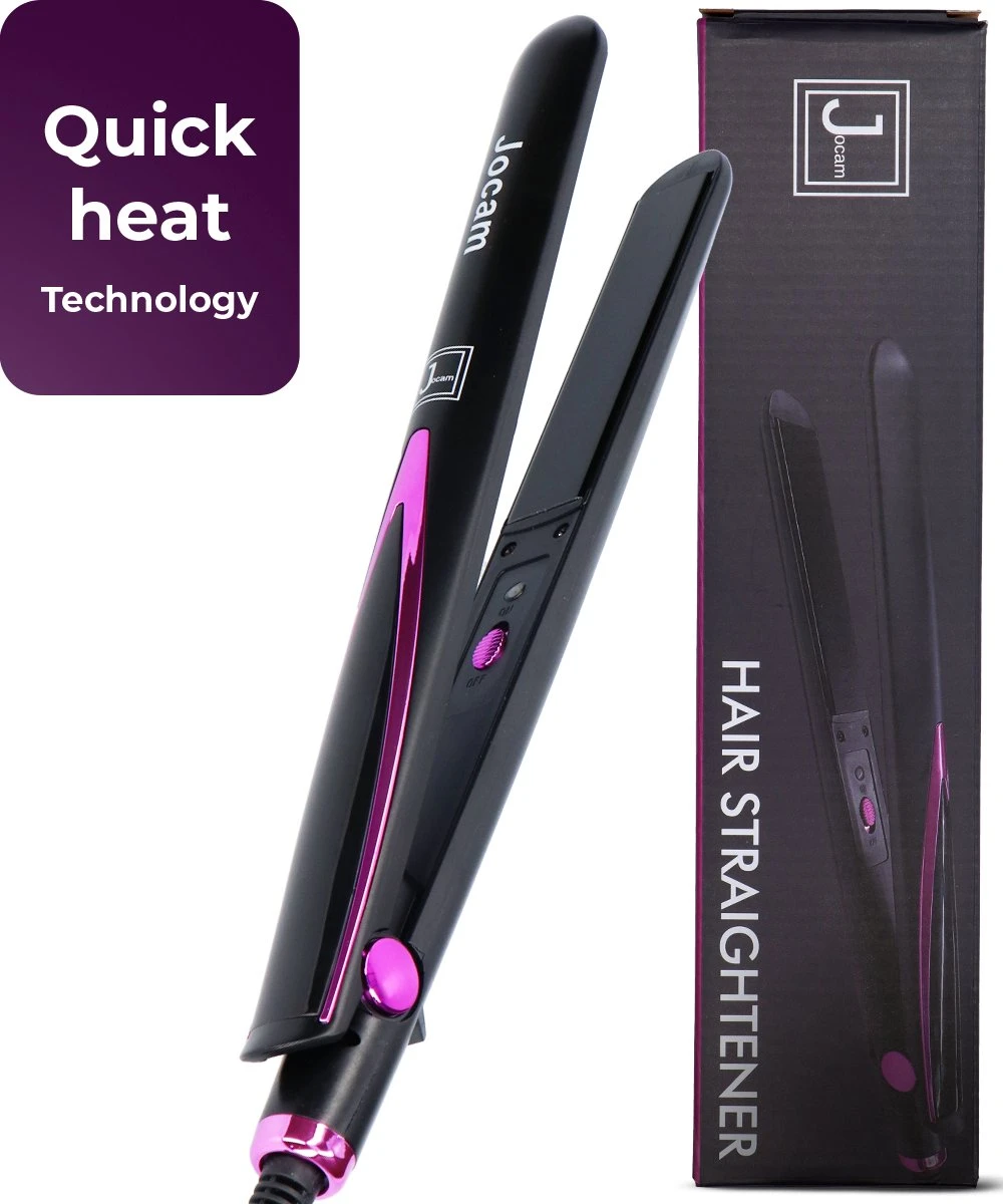 Jocam - Stijltang En Krultang - Keramische Coating - Automatische Temperatuur - Zwart