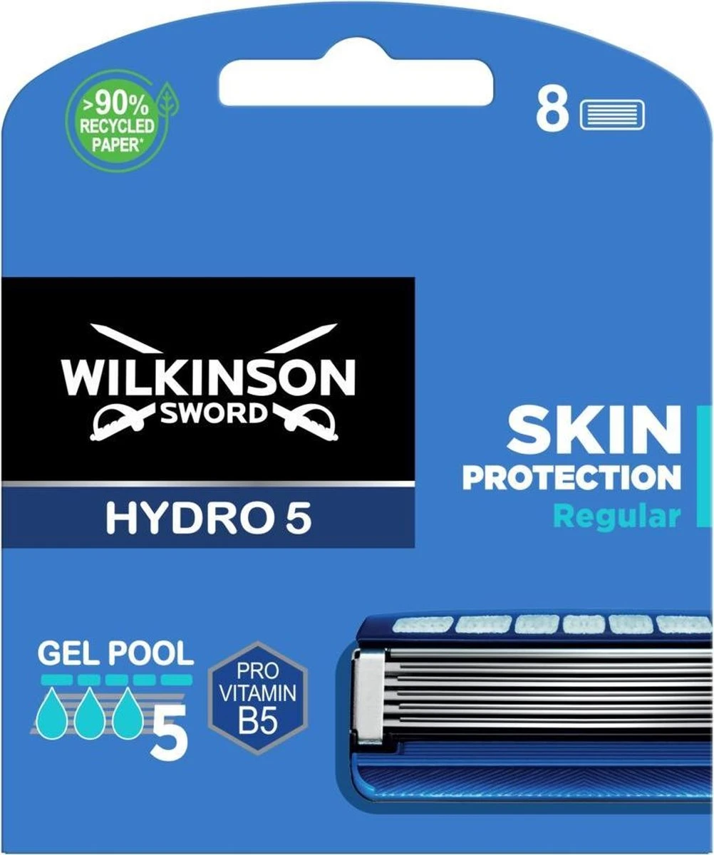 Wilkinson Men Scheermesjes Hydro 5 Skin Protection 8 Stuks