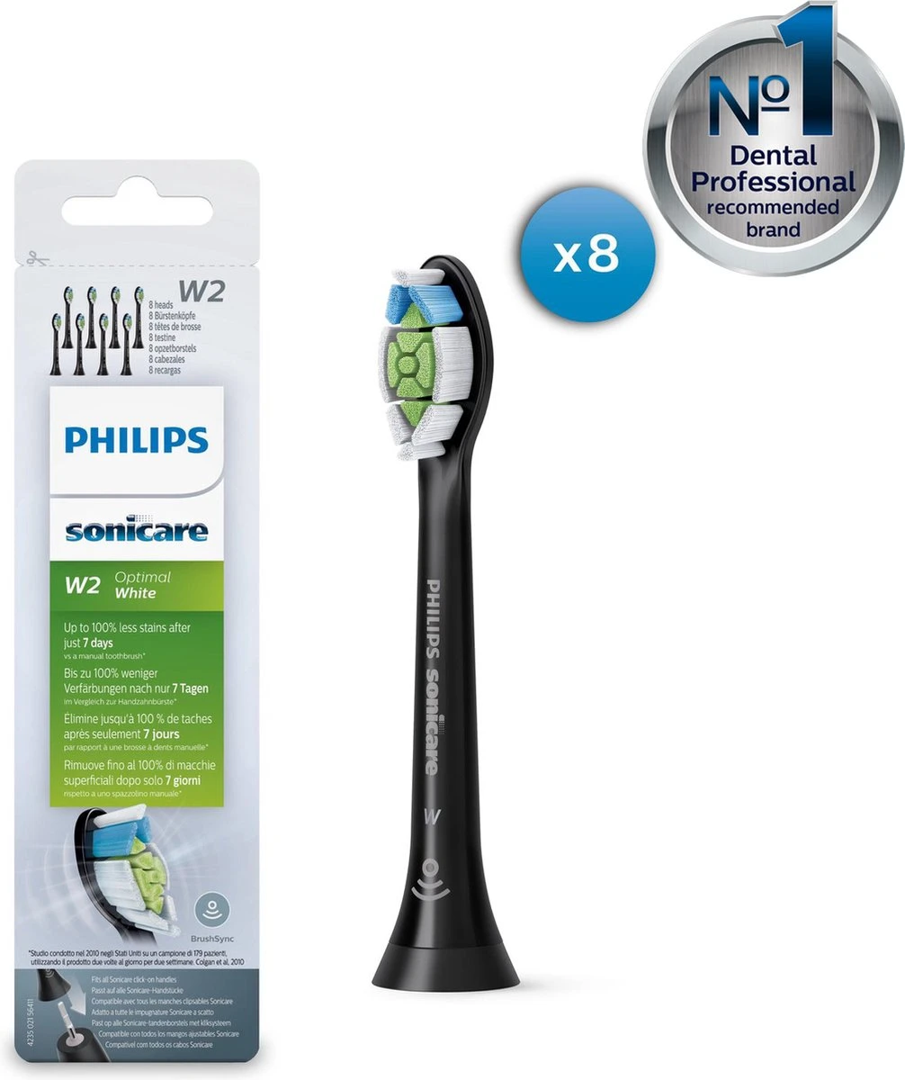 Philips Sonicare W2 Optimal White HX6068/13 - Opzetborstels - 8 Stuks - Afbeelding 13