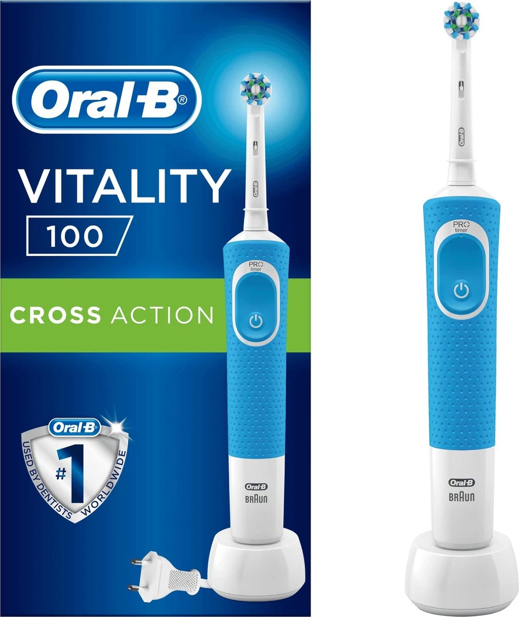 Oral B Oral-B Vitality 100 CrossAction - Blauw - Elektrische Tandenborstel 3 Oral B Oral-B Vitality 100 CrossAction - Blauw - Elektrische Tandenborstel