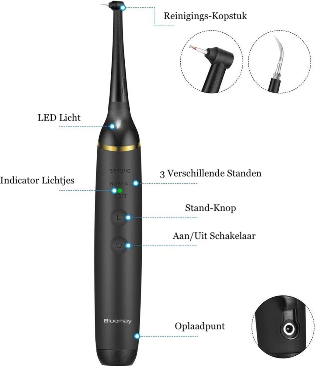 Elektrische Tandsteen Verwijderaar - Tandplak Verwijderaar - Inclusief Tandarts Set - Afbeelding 5