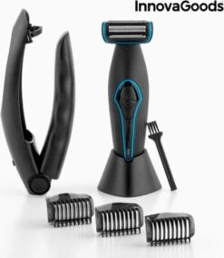 Innovagoods LICHAAMSTRIMMER VOOR MANNEN MET VERLENGBARE HANDGREEP - Body Trimmer Heren - Baardtrimmer - Back Shaver - Trimmer Mannen - Rug Scheren