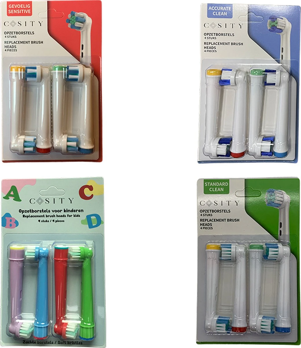 Cosity - Universele Opzetborstels Voor Kinderen - Voor Kids - Geschikt Voor Oral-B - 16 Stuks - Soft - Afbeelding 5
