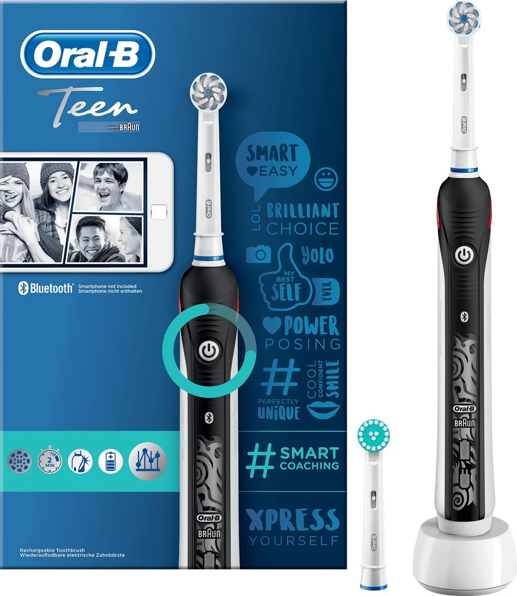 Oral B Oral-B Smartseries Teen - Elektrische Tandenborstel - Powered By Braun - 1 Handvat En 2 Opzetborstels - Afbeelding 9