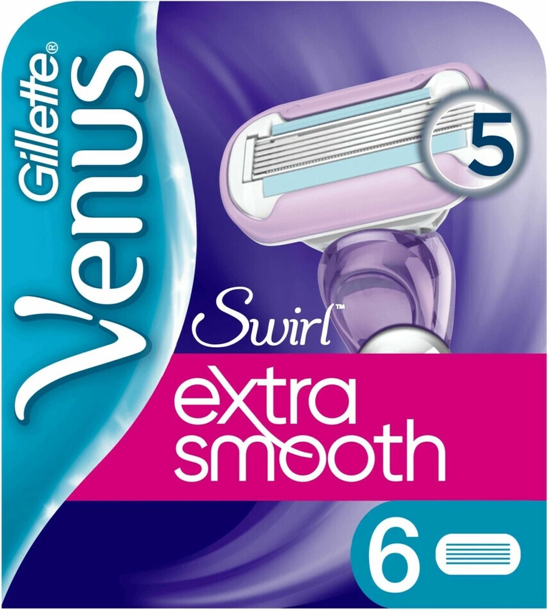 Gillette Venus Swirl Extra Glad Scheermesjes Vrouwen - 6 Stuks