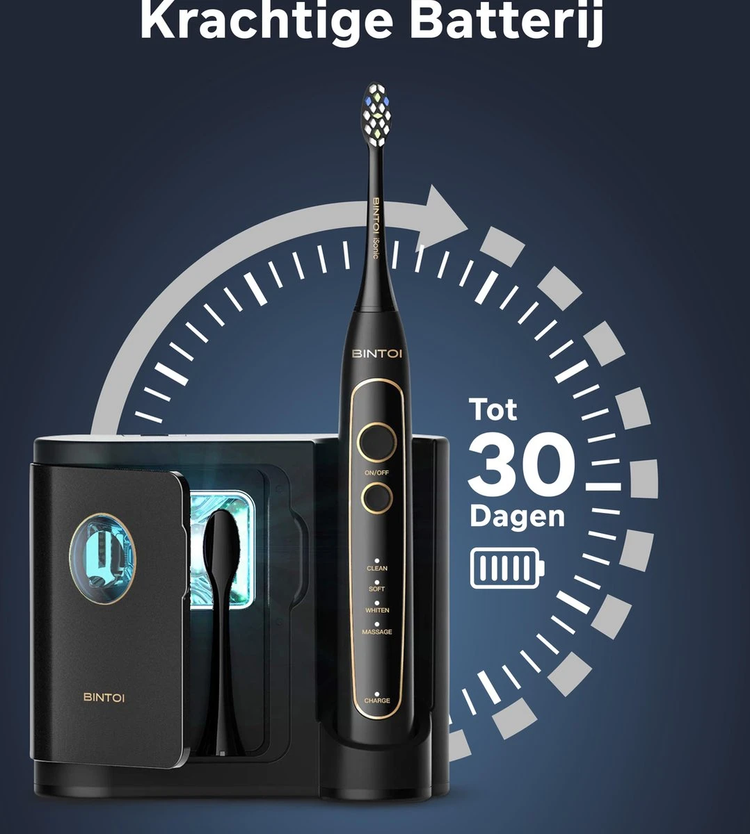 Bintoi® ISonic UV D600 - Elektrische Tandenborstel Met UV-Sterilisator - Afbeelding 6
