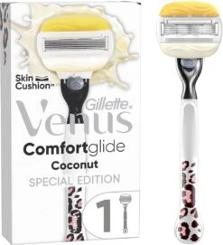 Gillette Venus Comfortglide Leopard - Voor Een Gladde Scheerbeurt - 1 Handvat - 1 Navulmesje