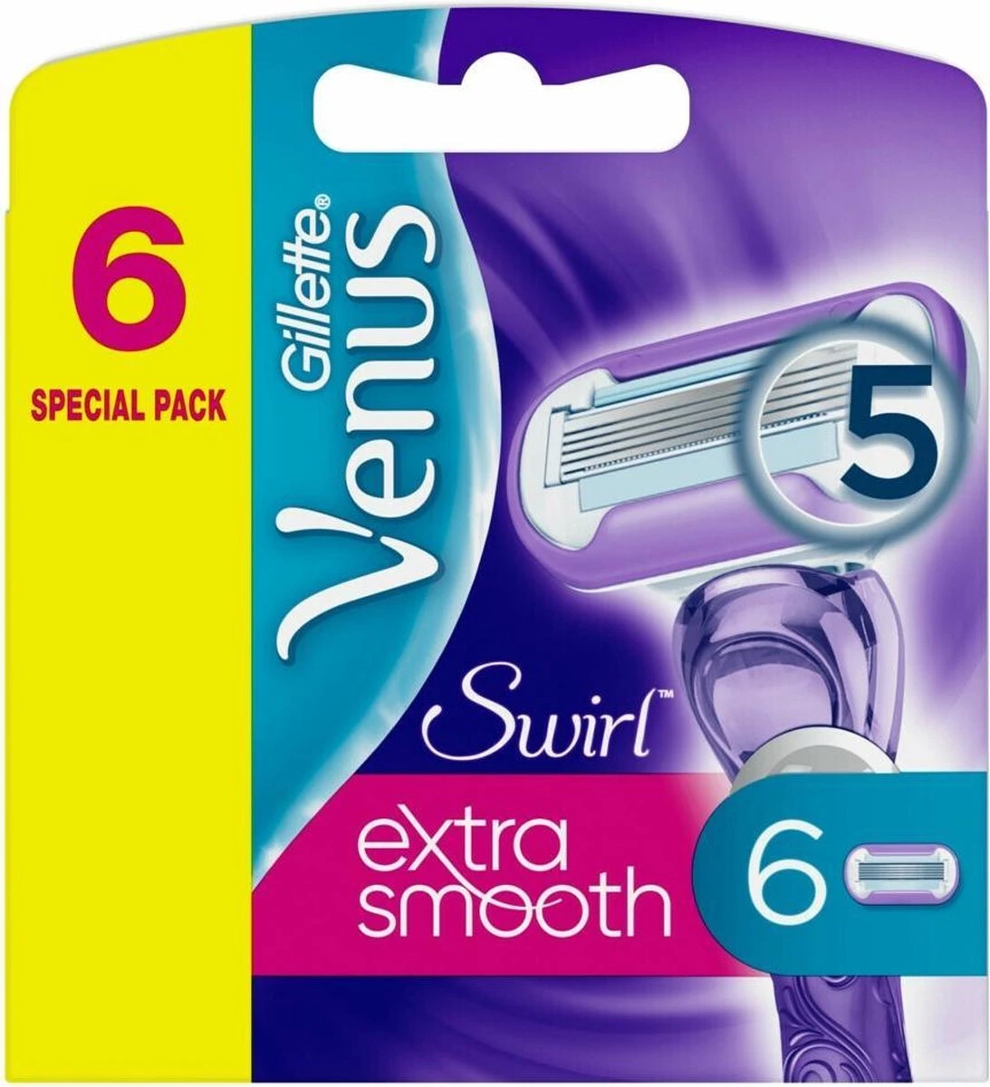 Gillette Venus Swirl Extra Glad Scheermesjes Vrouwen - 6 Stuks - Afbeelding 5