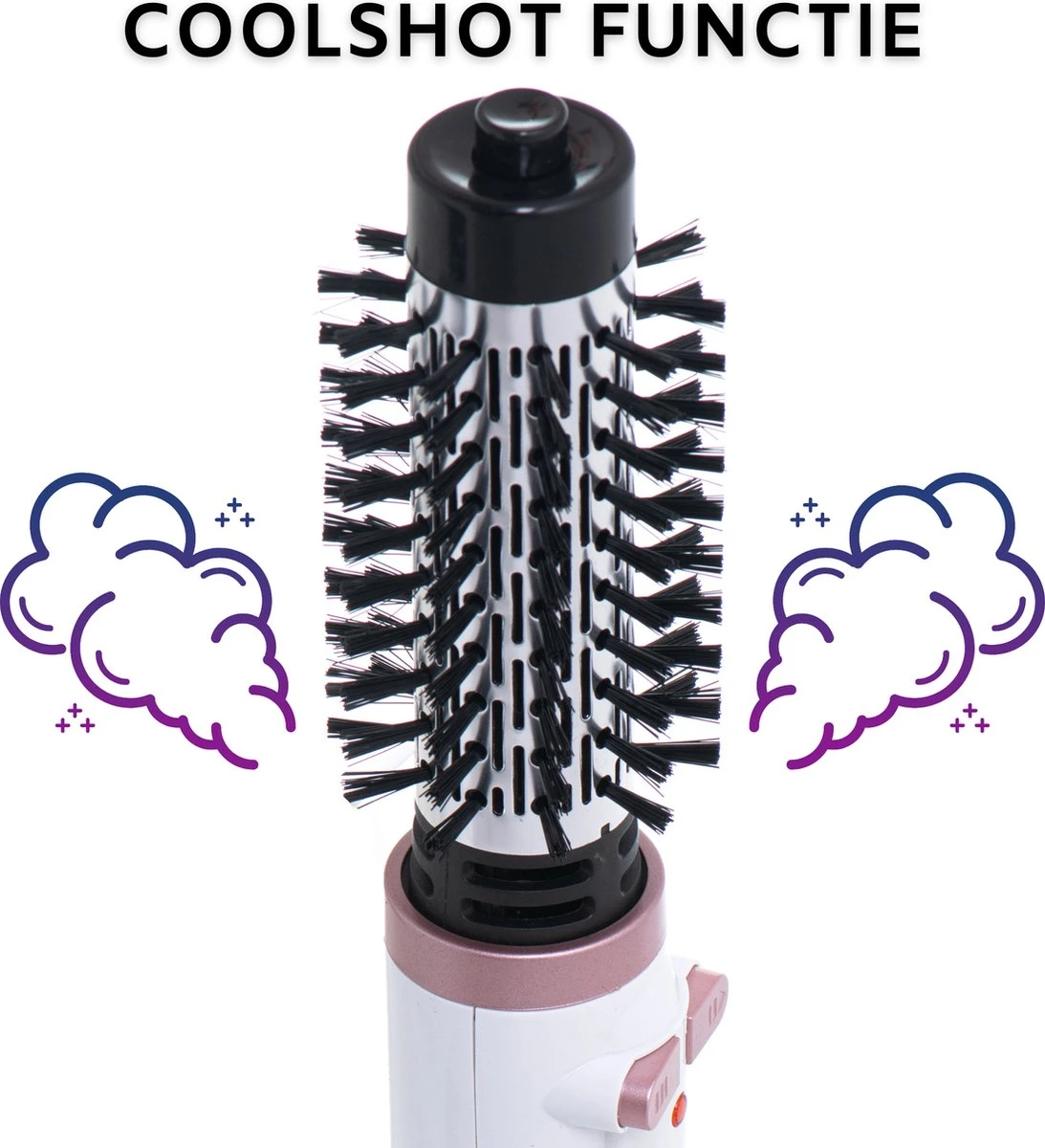 Fohnborstel - Fohnborstel Roterend - 2 Opzetstukken - Temperatuurregeling - Keramisch - Afbeelding 5