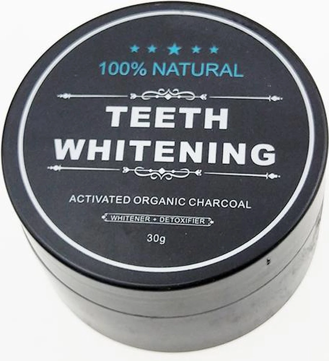 Merkloos Natural Teeth Whitening - Activated Organic Charcoal 30g/ Tanden Bleken /100% Natuurlijk Poeder / - Afbeelding 3