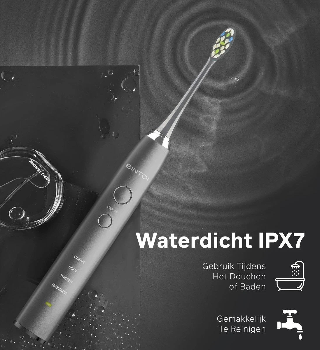 Bintoi® ISonic Pro Series D700 - Elektrische Tandenborstel - Ultra Whitening 7 Bintoi® ISonic Pro Series D700 - Elektrische Tandenborstel - Ultra Whitening - Afbeelding 5