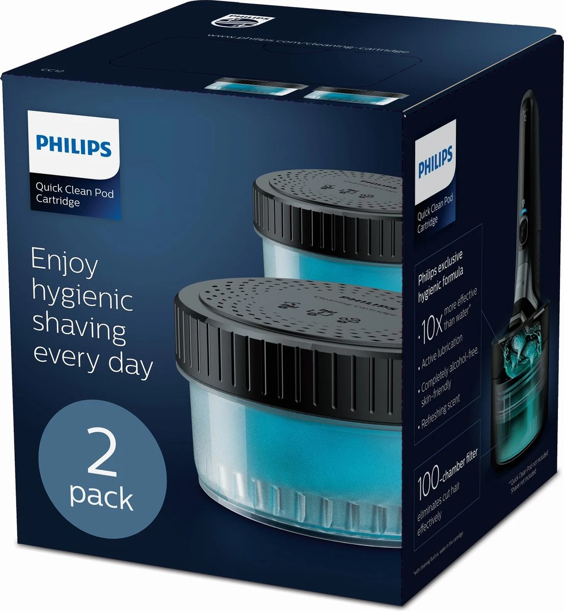 Philips CC12/50 - Quick Clean Pod Cartridge - Scheerapparaatreiniging - 2 Stuks - Afbeelding 12