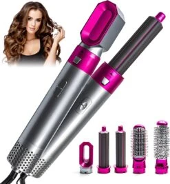 Airwrap Krultang - Krultang 5 In 1 - Föhnborstel - 5 In 1 Multi Styler - Haardroger Met Borstel - Zwart