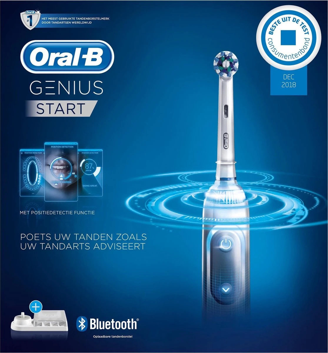Oral B Oral-B Genius Start Silver Elektrische Tandenborstel Powered By Braun - Afbeelding 2