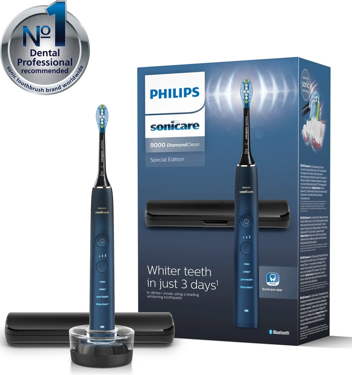 Philips Sonicare DiamondClean HX9911/88 - Elektrische Tandenborstel - Aquamarine - Afbeelding 2