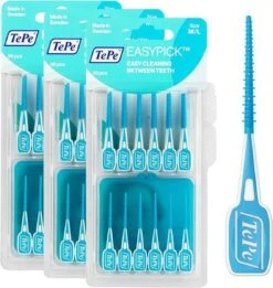 TePe Easypick M/L - Turquoise - 3 X 36 Stuks - Voordeelverpakking