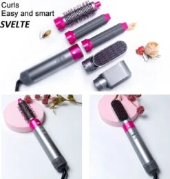 SVELTE 5-in-1 Set Stijlborstel - Föhn Borstel - Krultang Met Opzetstukken - Airstyler - Krultang - Airwrap