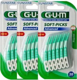 GUM® 3x GUM Soft-Picks Advanced Regular 30 Stuks -BaByliss Verkoopwinkel 1153x1200