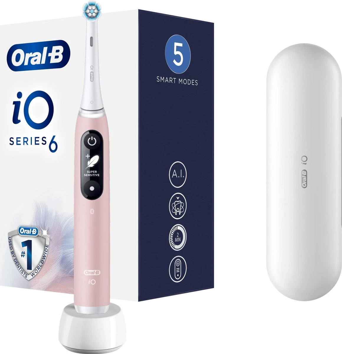 Oral B Oral-B IO 6 - Elektrische Tandenborstel - Roze 3 Oral B Oral-B IO 6 - Elektrische Tandenborstel - Roze