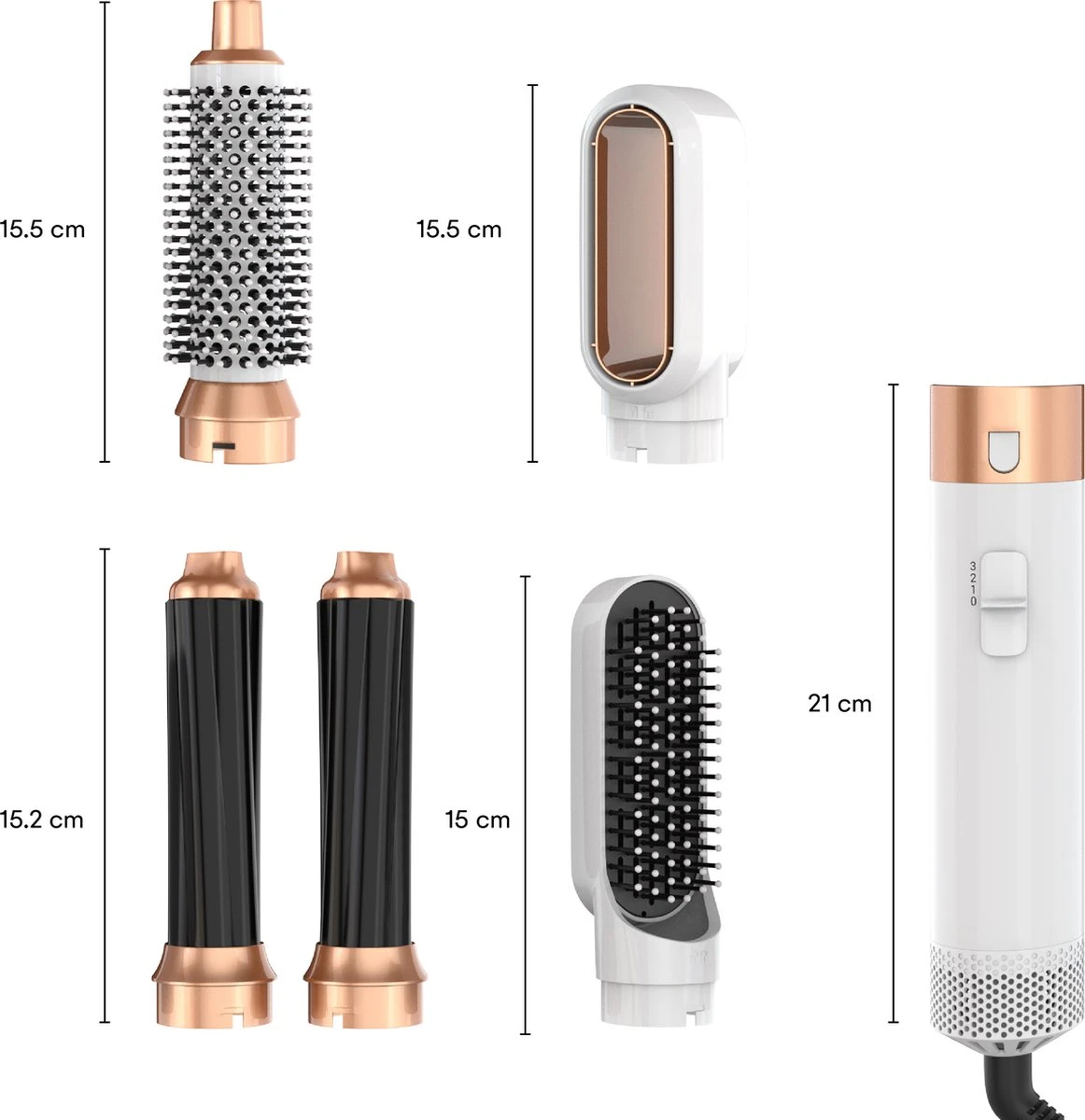 Bolt Electronics® Airwrap Krultang - Krultangen - Föhnborstel - 5 In 1 Multi Styler - Wit - TikTok - Nieuwste Versie 3.0 Maart 2023 Edition 8 Bolt Electronics® Airwrap Krultang - Krultangen - Föhnborstel - 5 In 1 Multi Styler - Wit - TikTok - Nieuwste Versie 3.0 Maart 2023 Edition - Afbeelding 6