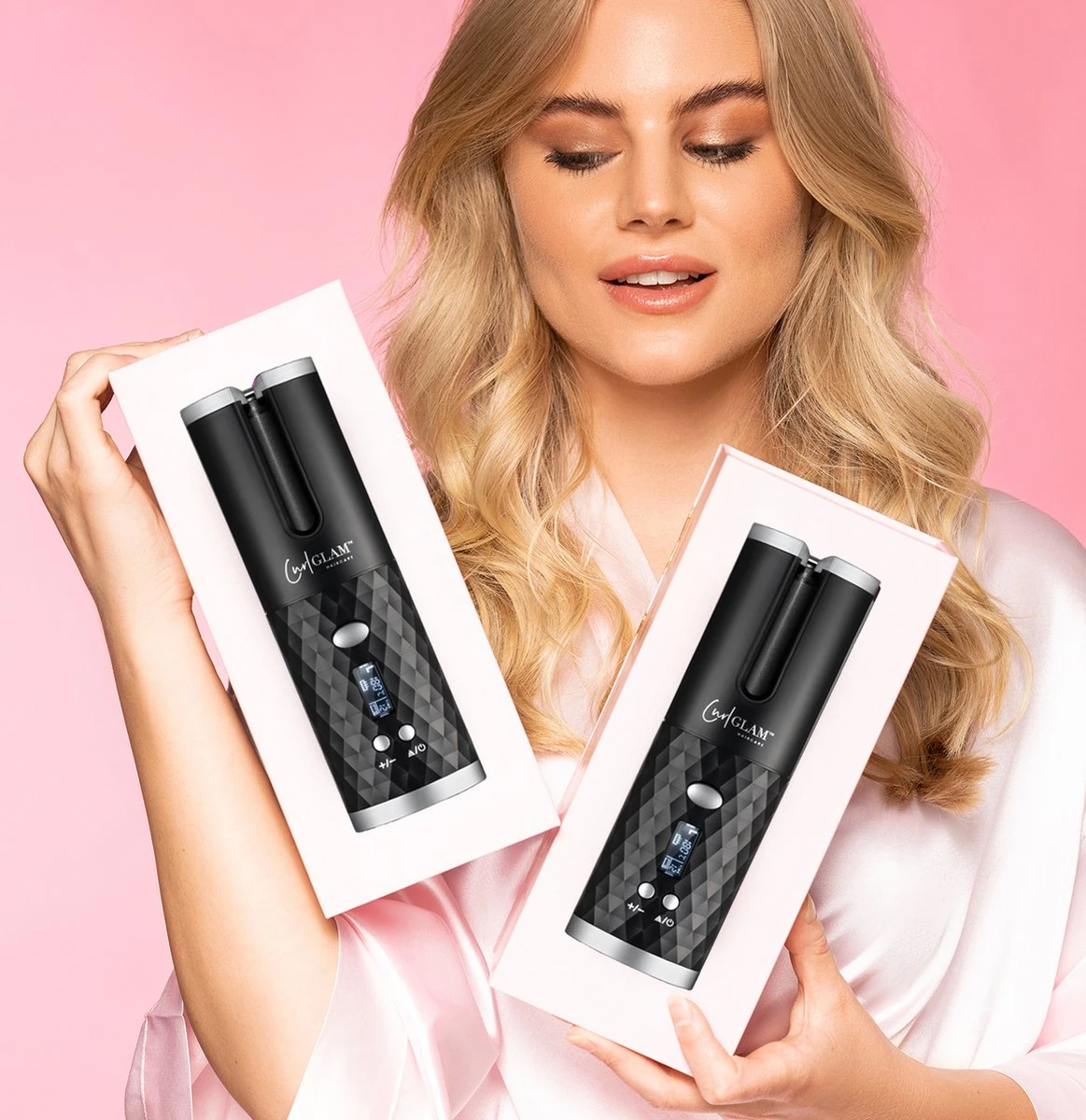 CURLGLAM® Black Pro - Automatische Krultang - Draadloos - USB Oplaadbaar - Afbeelding 12