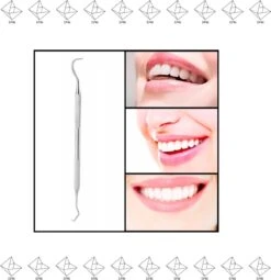 Merkloos EPIN | Tandsteen Verwijderaar | Tandsteen Haakje | Tandsteen Krabber | RVS | STRONG EDGED