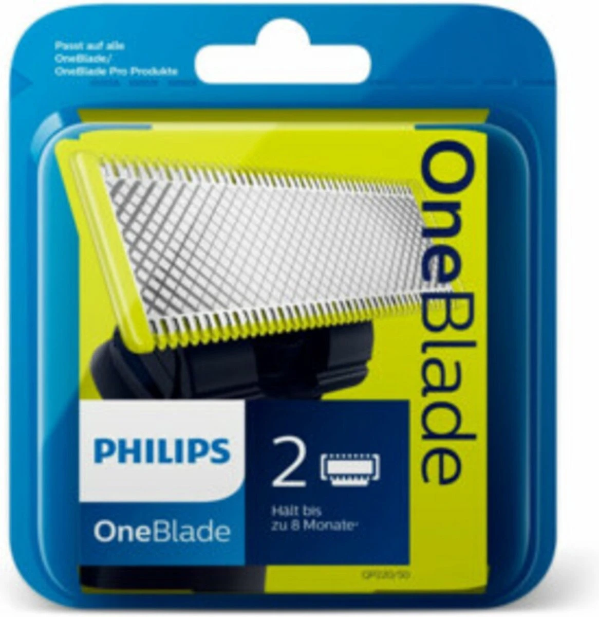 Philips OneBlade Original Blade QP220/50 - Vervangmesjes - 2 Stuks