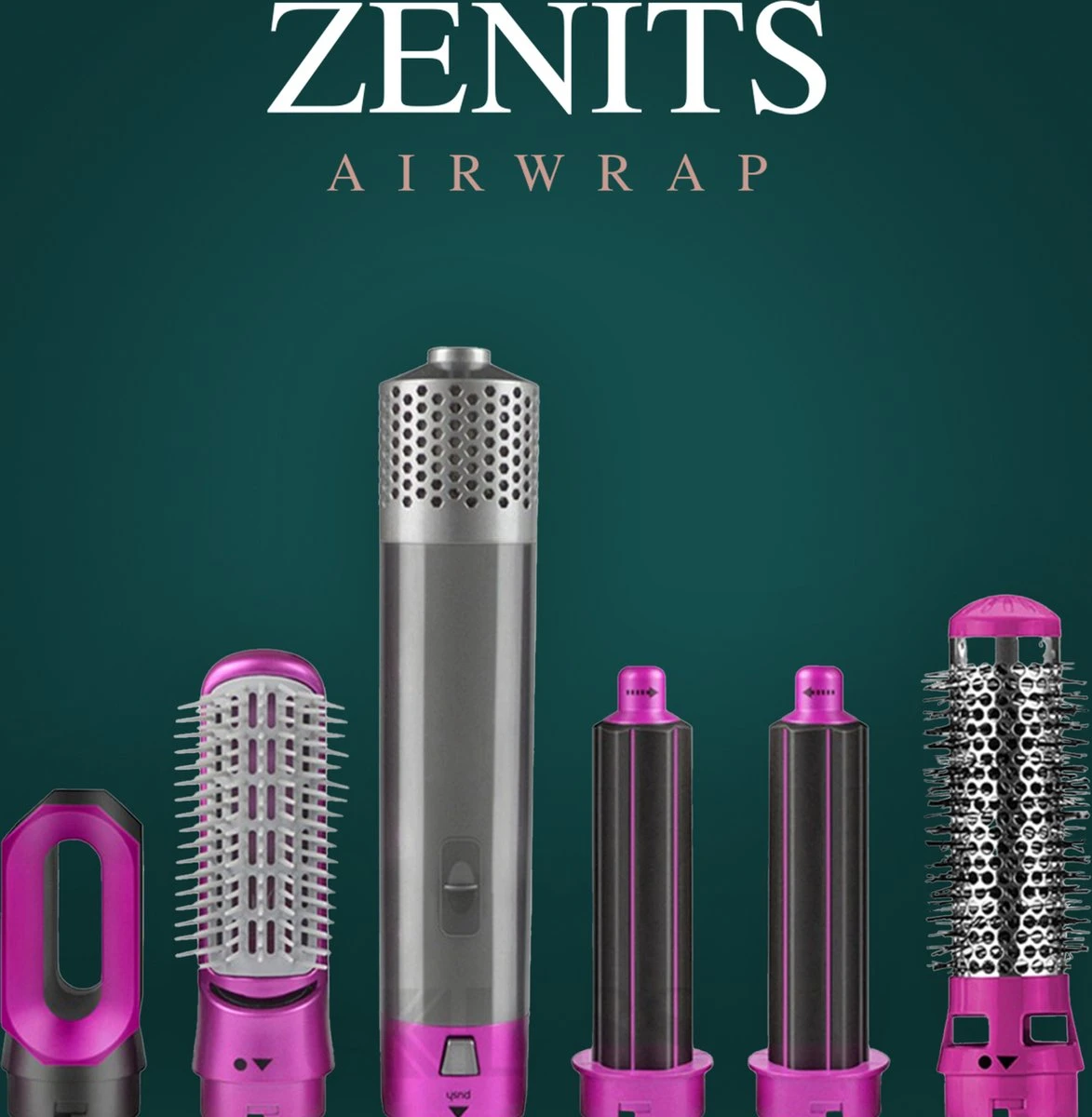 Zenits Airwrap 5 In 1 - Multistyler - Krultang & Stijltang - Fohn Borstel - Haar Wrap - Stijlborstel