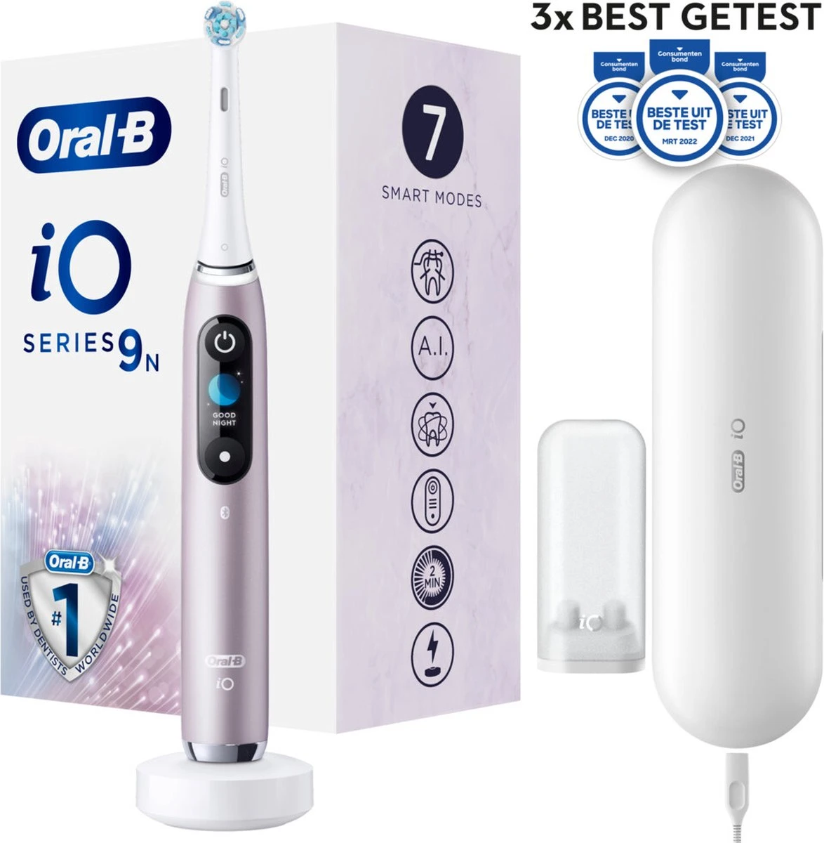Oral B Oral-B IO 9n - Elektrische Tandenborstel - Roze 16 Oral B Oral-B IO 9n - Elektrische Tandenborstel - Roze - Afbeelding 14