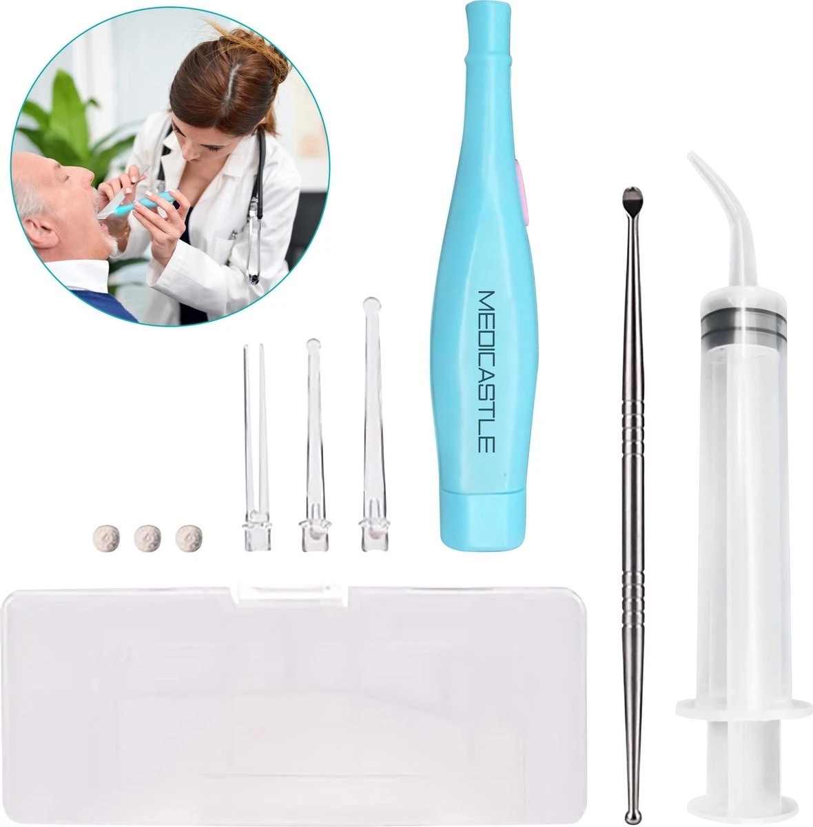 MediCastle™ Amandelsteen Verwijderaar - Tonsil Stone Remover - 6 Delige| Kit 3 MediCastle™ Amandelsteen Verwijderaar - Tonsil Stone Remover - 6 Delige| Kit