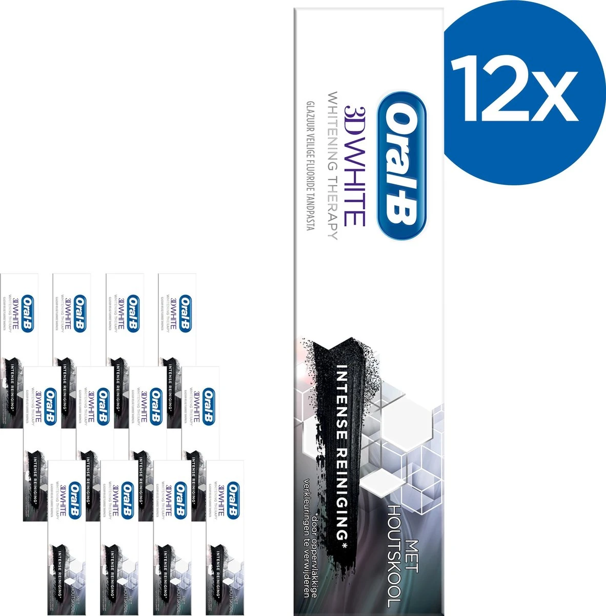 Oral B Oral-B 3D White Whitening Therapy Grondige Reiniging Tandpasta - Voordeelverpakking 12x75ml - Afbeelding 5