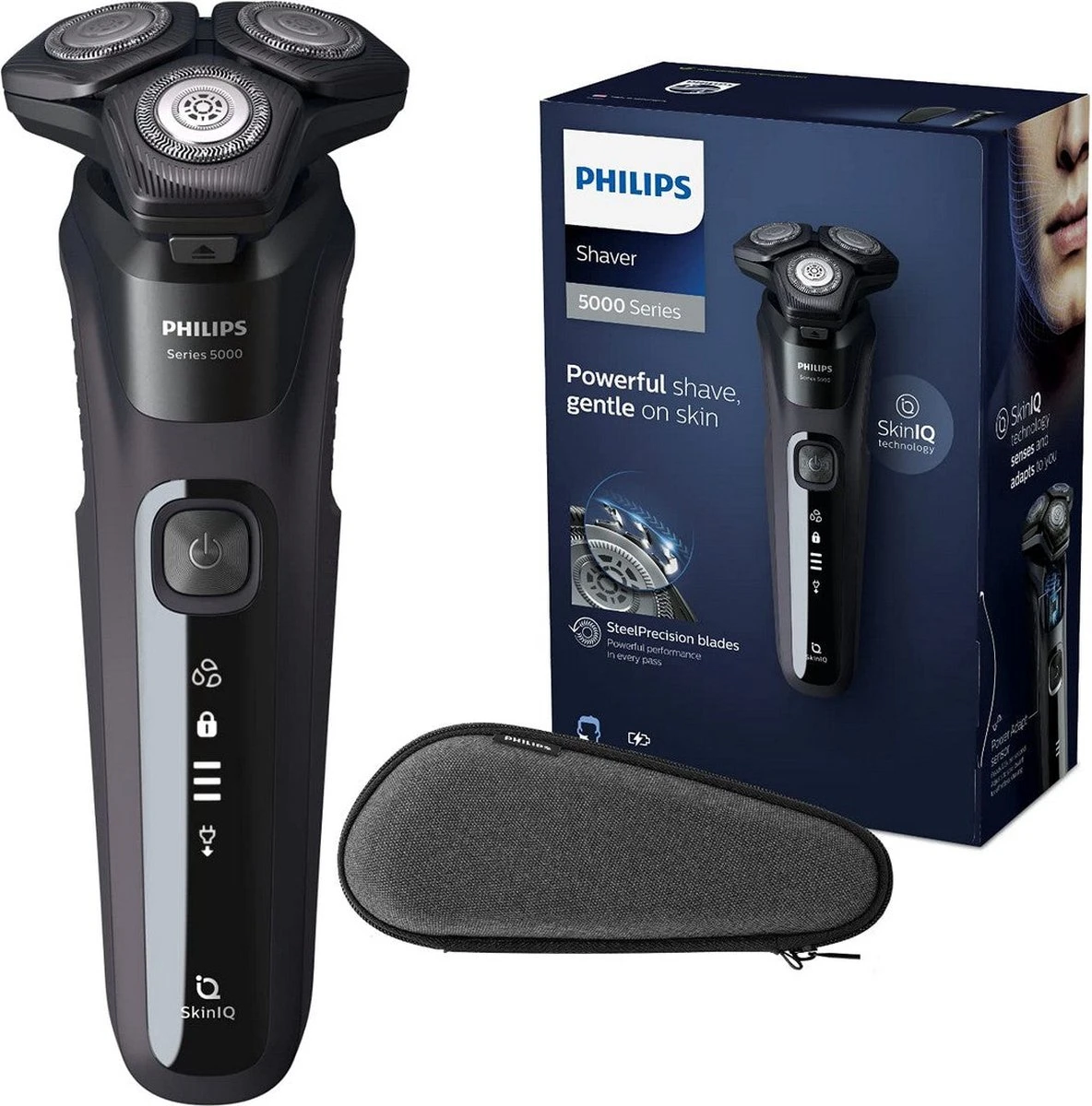 Philips SHAVER Series 5000 Elektrisch Scheerapparaat, SteelPrecision-mesjes, Wet & Dry - S5588/30 - Afbeelding 6