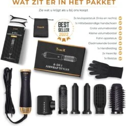 Airstyler Krultang 6 In 1 Multistyler - Föhnborstel - Haardroger - Airwrap - Hairwrap - Stijlborstel - Krulborstel - 2023 Edition -BaByliss Verkoopwinkel 1196x1200 42