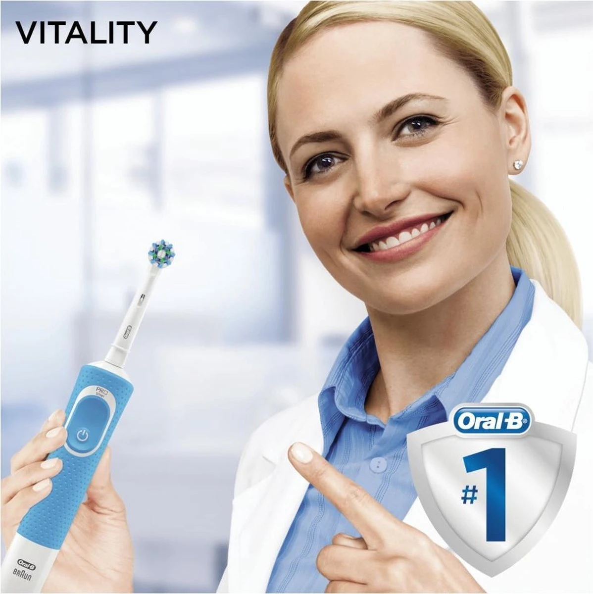 Oral B Oral-B Vitality 100 CrossAction - Blauw - Elektrische Tandenborstel 5 Oral B Oral-B Vitality 100 CrossAction - Blauw - Elektrische Tandenborstel - Afbeelding 3