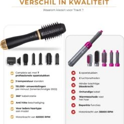 Airstyler Krultang 7 In 1 Multistyler - Föhnborstel - Föhn Met Diffuser - Haardroger - Airwrap - Hairwrap - Stijlborstel - Krulborstel - 2023 Edition -BaByliss Verkoopwinkel 1199x1200 63