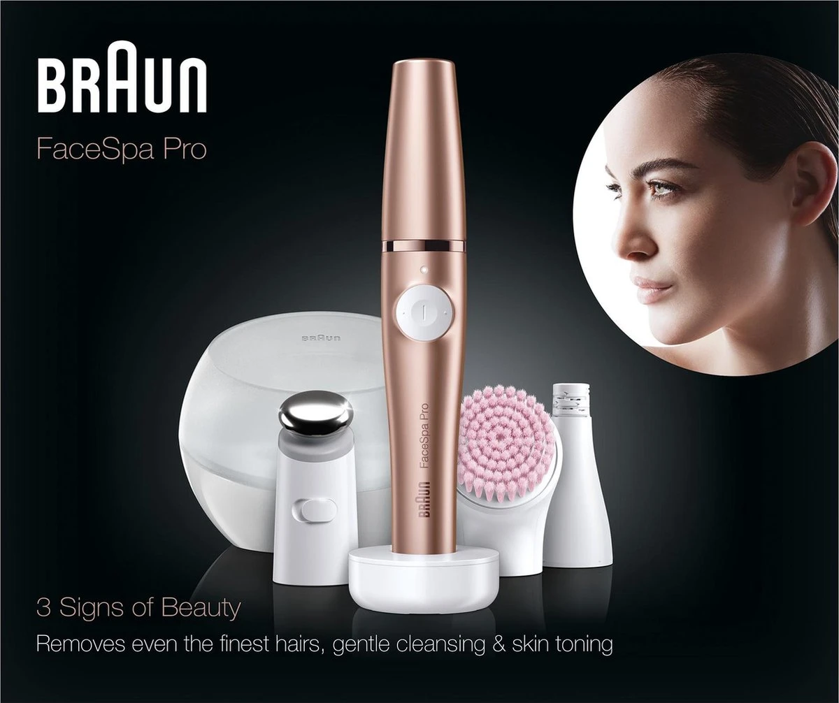 Braun FaceSpa Pro 921 - Gezichtsepilator - Brons - Met 3 Extra’s 12 Braun FaceSpa Pro 921 - Gezichtsepilator - Brons - Met 3 Extra’s - Afbeelding 10