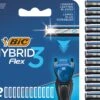 BIC Hybrid 3 Flex Scheermesjes Voor Mannen - 12 Navulmesjes - Geen Houder