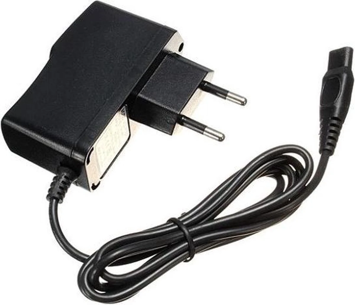 Oplader Geschikt Voor Philips Scheerapparaat - Netstekker Adapter Opladen - Zwart