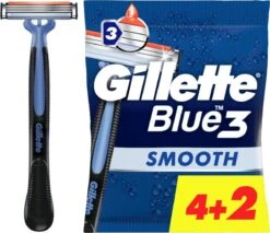 Gillette® Gillette Blue3 Smooth 4+2 Stuks 23 Gillette® Gillette Blue3 Smooth 4+2 Stuks -BaByliss Verkoopwinkel 1200x1036 1