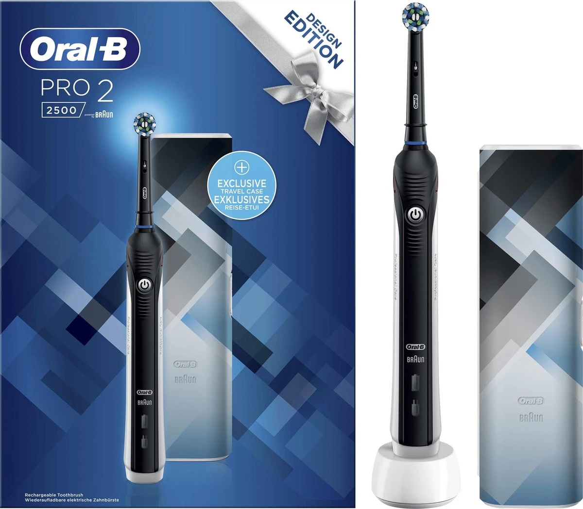 Oral B Oral-B PRO 2 2500 - Zwart - Elektrische Tandenborstel - Met Reisetui - Afbeelding 2