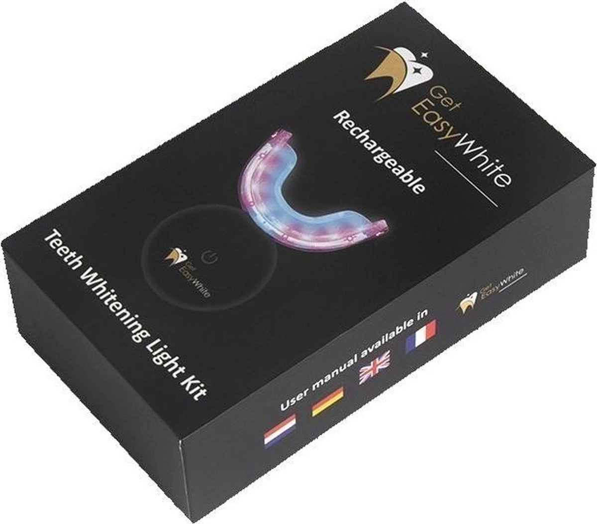 GetEasyWhite - Whitening LED Kit - 100% Natuurlijk - Perioxide Vrij - Veilig - Afbeelding 2