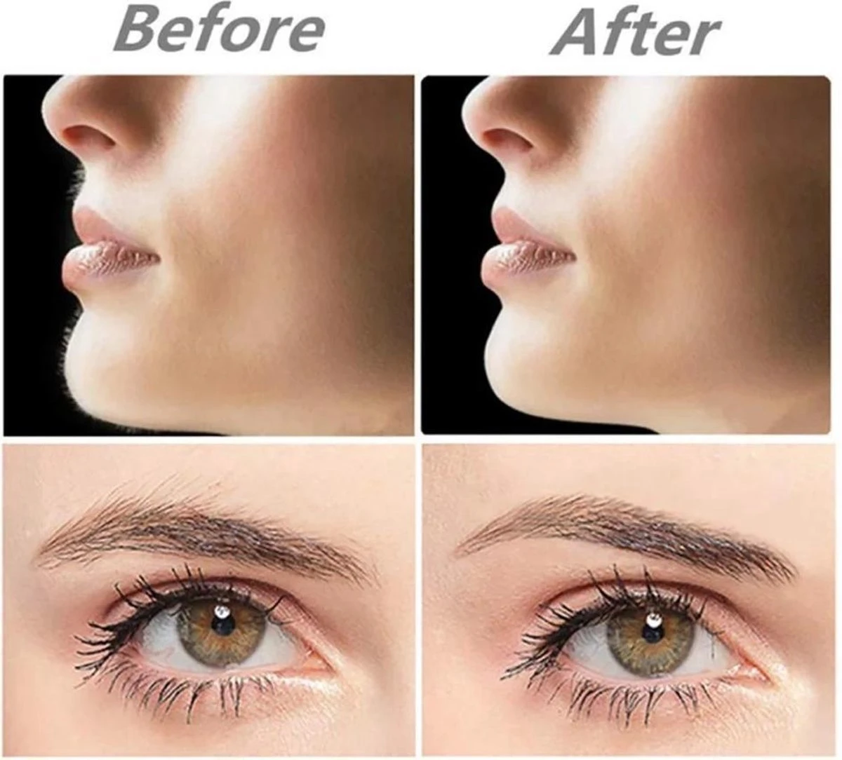 Draagbare Wenkbrauw Epilator - Haar Remover Pen - USB Trimmer - Afbeelding 8