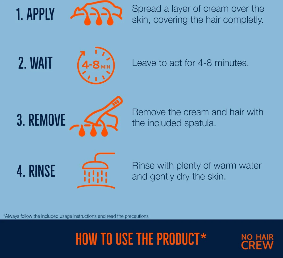 NO HAIR CREW - Ontharingscreme Mannen - Lichaam - Men - Ontharing Mannen - Afbeelding 5