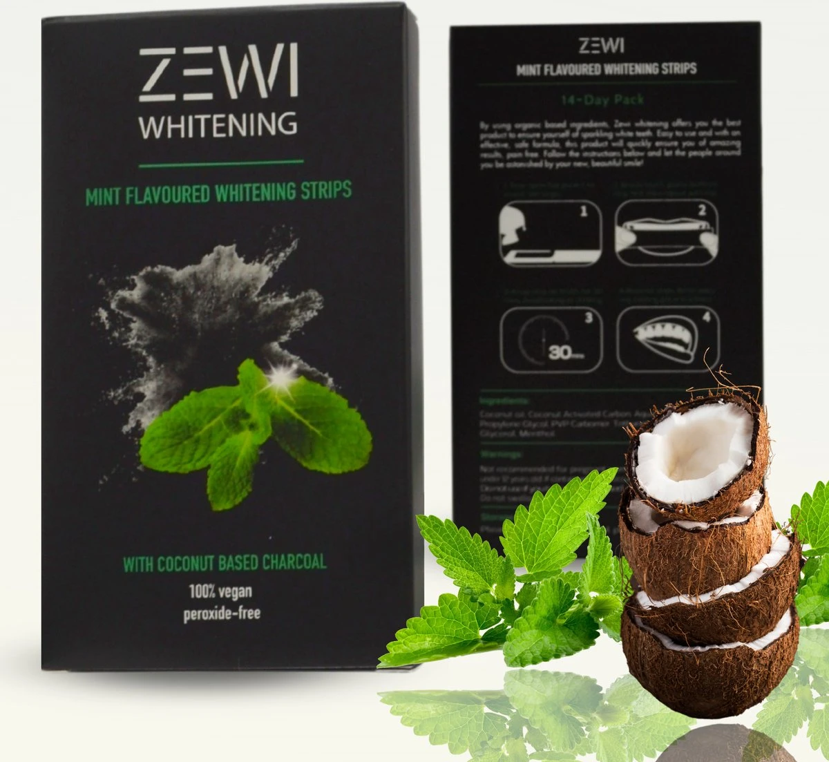 Zewi Professionele Tandenbleek Strips Tandenbleekset Whitening Strips Crest Whitestrips Teeth Kit Tanden Bleken Witte Tanden Zonder Peroxide - 28 Strips
