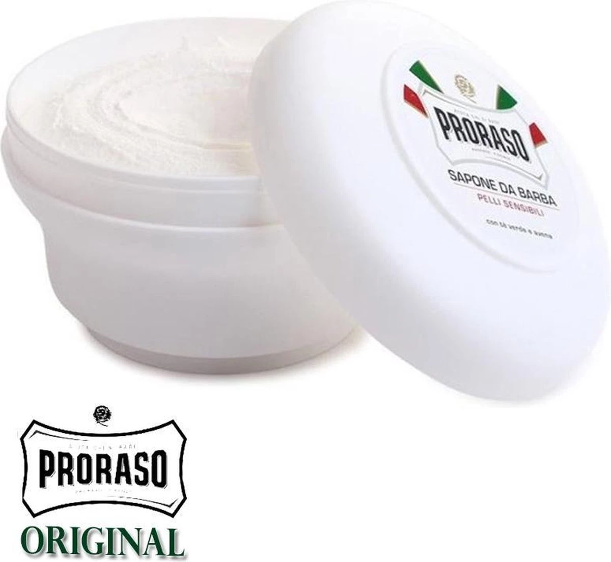 Proraso - White Shaving Soap In A Jar - 150g - Afbeelding 2