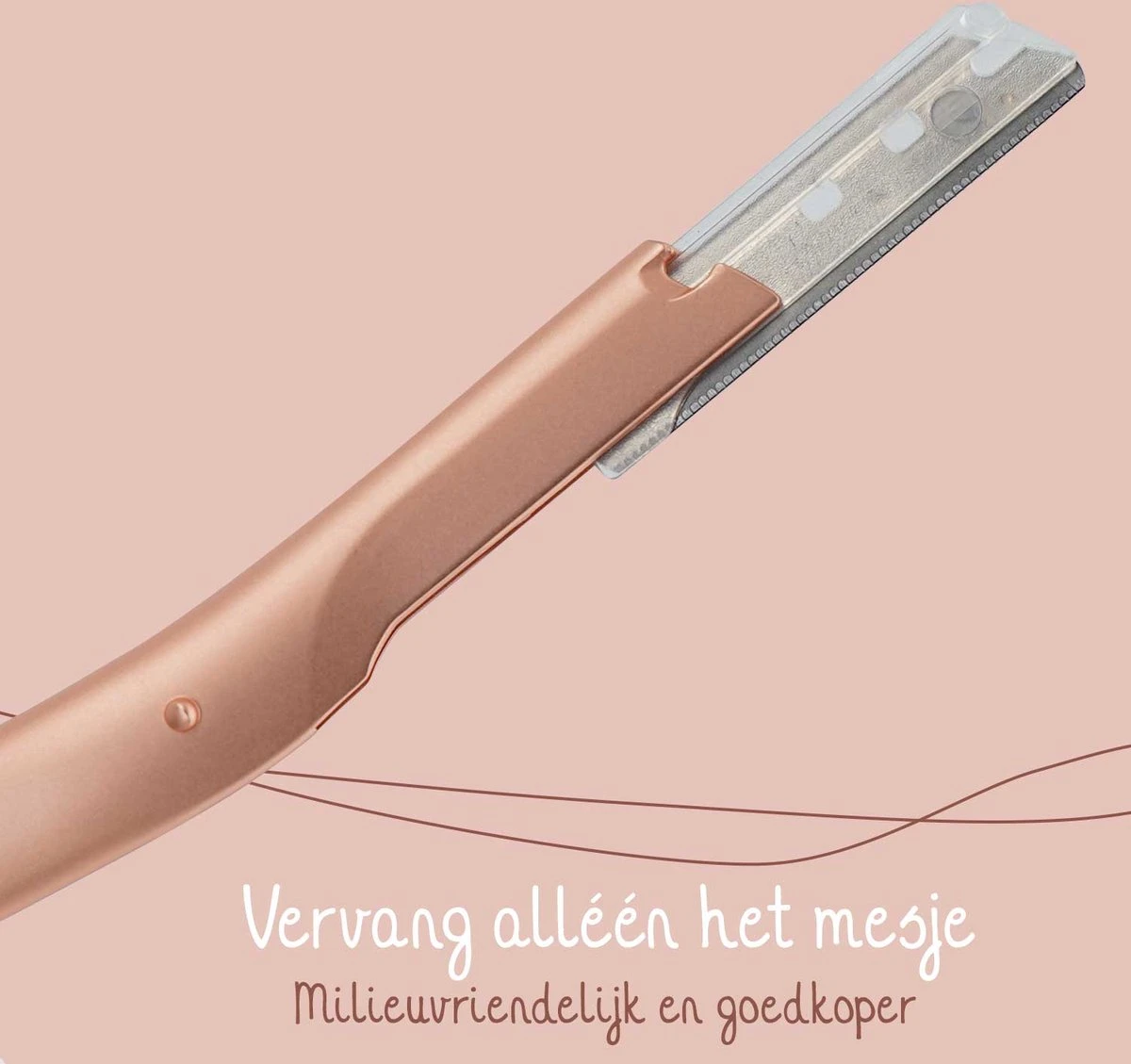 Bamboozy Metalen Dermaplaning 6x Wenkbrauw Scheermesje Mesje Van Metaal - Scheermes Gezicht Intieme Streek - Wenkbrauw Trimmer Epileren Eyebrow Razor - Afbeelding 4