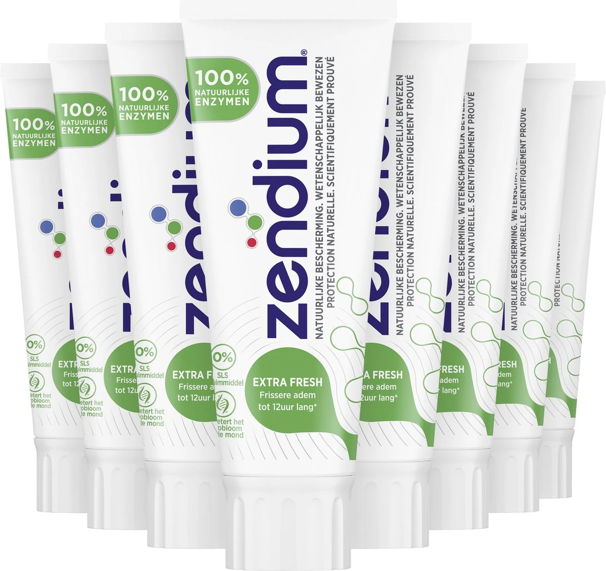 Zendium Extra Fresh Tandpasta - 12 X 75 Ml - Voordeelverpakking 4 Zendium Extra Fresh Tandpasta - 12 X 75 Ml - Voordeelverpakking - Afbeelding 2