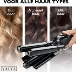 VAIVE Professionele Wafeltang 25mm – Signature Curls Edition – Waver – Golvenkrultang – Wave Krultang – Beach Waves 11 VAIVE Professionele Wafeltang 25mm – Signature Curls Edition – Waver – Golvenkrultang – Wave Krultang – Beach Waves -BaByliss Verkoopwinkel 1200x1135 11