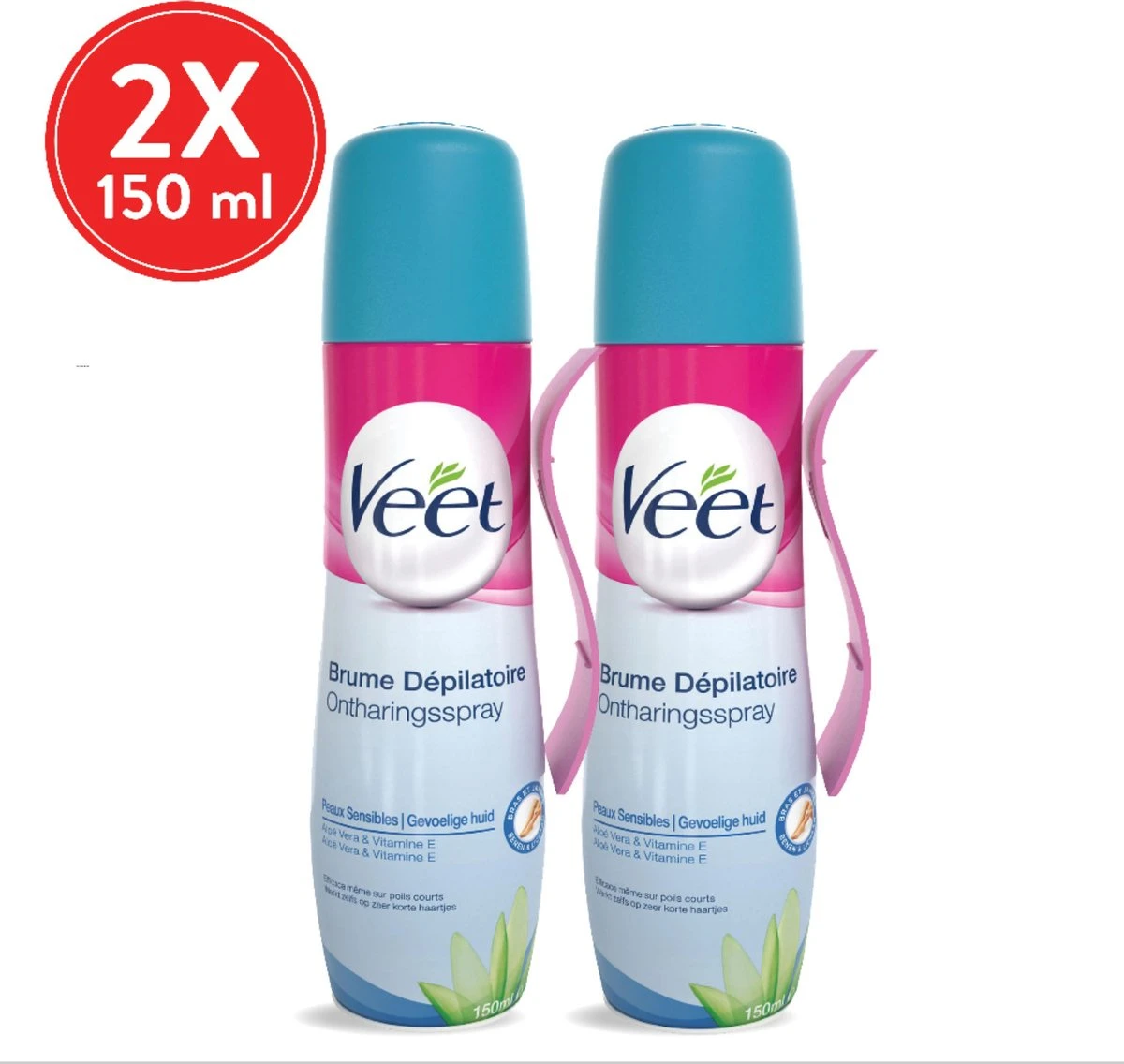 Veet - Ontharingsspray - Gevoelige Huid - 2 X 150 Ml