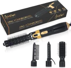 Lenéve Föhnborstel - 4 In 1 - Fohn - Krultang - Borstel Föhn - Fohnborstel Met Opzetstukken